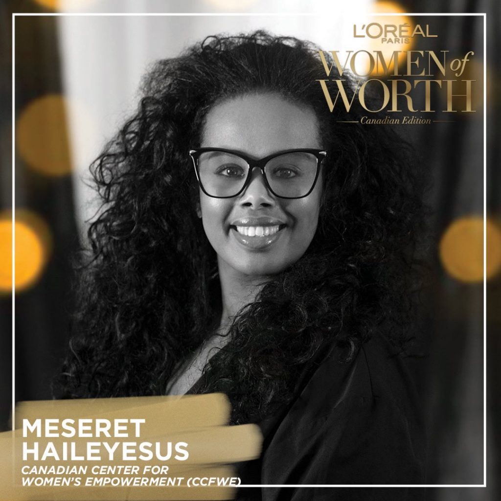 Meseret Haileysus - CCFWE L'Oreal Paris Women of Worth